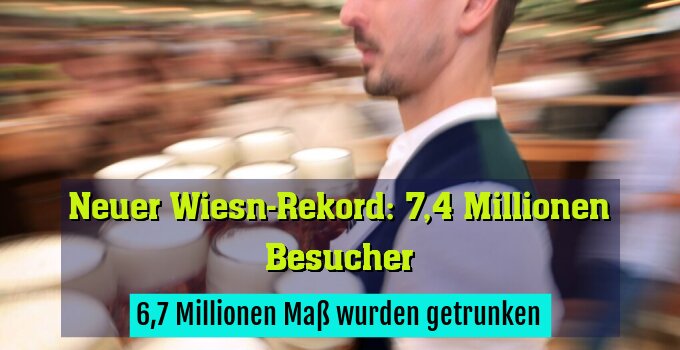 6,7 Millionen Maß wurden getrunken