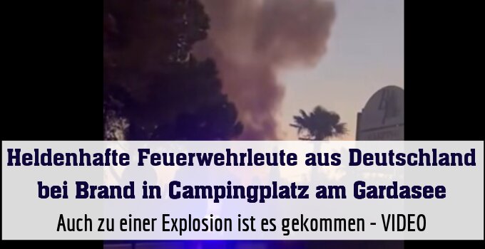 Auch zu einer Explosion ist es gekommen - VIDEO