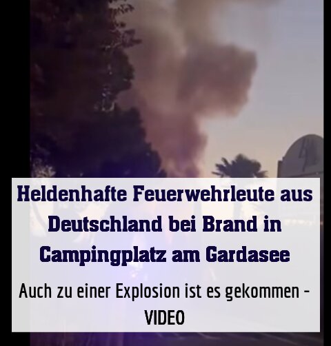 Auch zu einer Explosion ist es gekommen - VIDEO