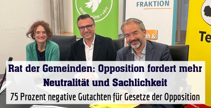 75 Prozent negative Gutachten für Gesetze der Opposition