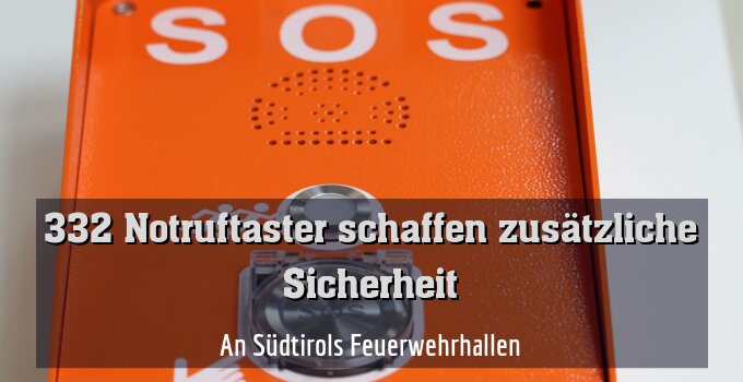 An Südtirols Feuerwehrhallen