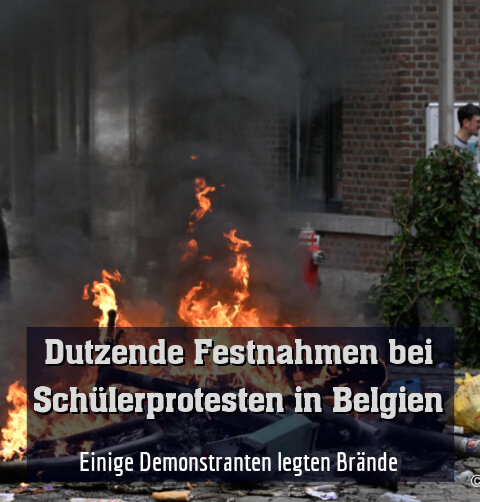Einige Demonstranten legten Brände