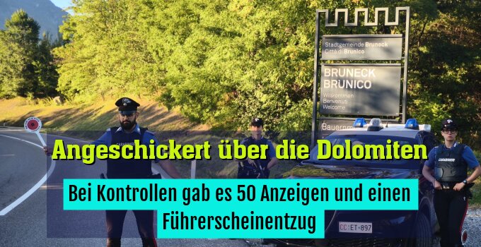 Bei Kontrollen gab es 50 Anzeigen und einen Führerscheinentzug