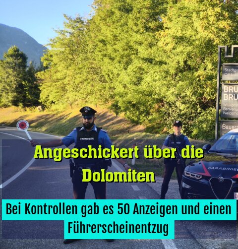 Bei Kontrollen gab es 50 Anzeigen und einen Führerscheinentzug