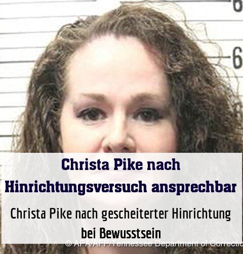 Christa Pike nach gescheiterter Hinrichtung bei Bewusstsein