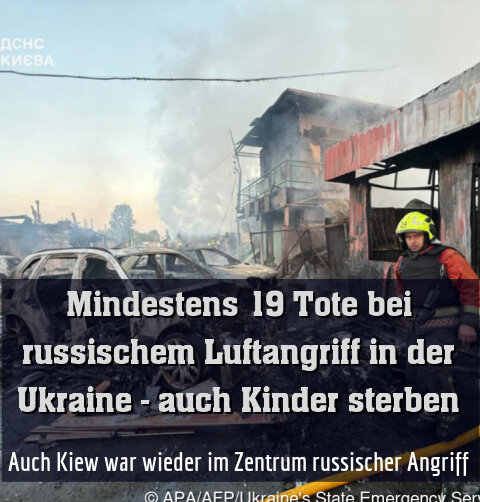 Auch Kiew war wieder im Zentrum russischer Angriff