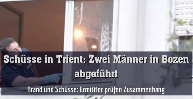 Brand und Schüsse: Ermittler prüfen Zusammenhang