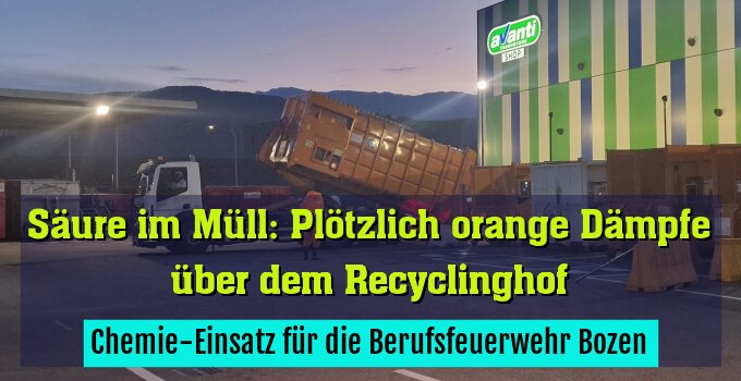 Chemie-Einsatz für die Berufsfeuerwehr Bozen