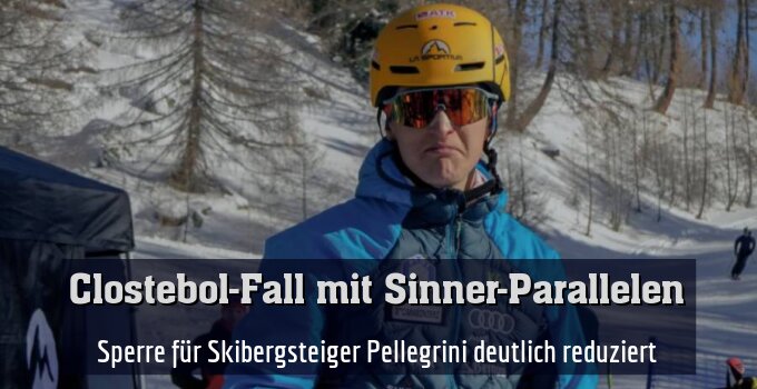 Sperre für Skibergsteiger Pellegrini deutlich reduziert