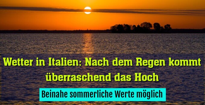 Beinahe sommerliche Werte möglich