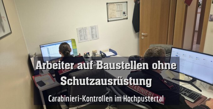 Carabinieri-Kontrollen im Hochpustertal