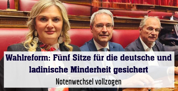 Notenwechsel vollzogen