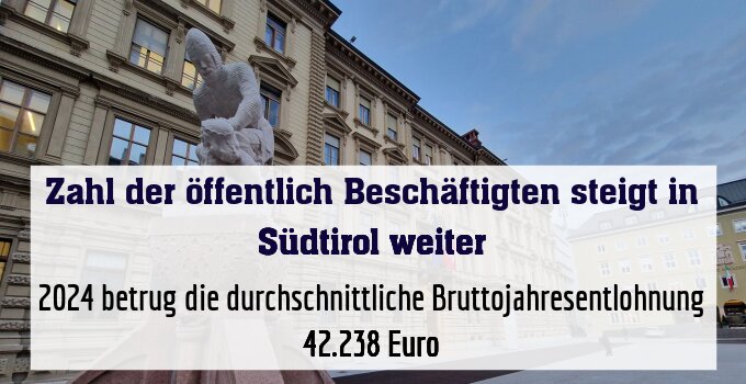 2024 betrug die durchschnittliche Bruttojahresentlohnung 42.238 Euro
