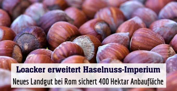 Neues Landgut bei Rom sichert 400 Hektar Anbaufläche