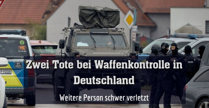 Zwei Menschen bei Waffenkontrolle in Deutschland erschossen