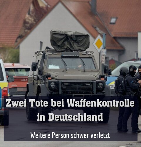 Zwei Menschen bei Waffenkontrolle in Deutschland erschossen