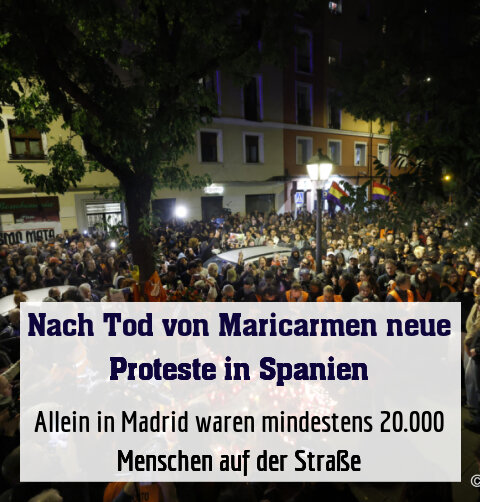 Allein in Madrid waren mindestens 20.000 Menschen auf der Straße
