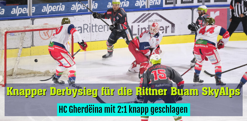 HC Gherdëina mit 2:1 knapp geschlagen