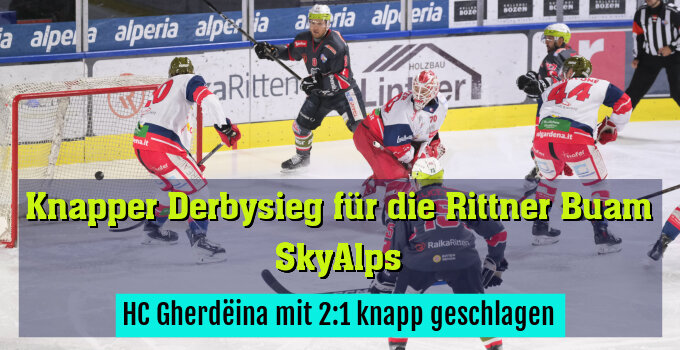 HC Gherdëina mit 2:1 knapp geschlagen