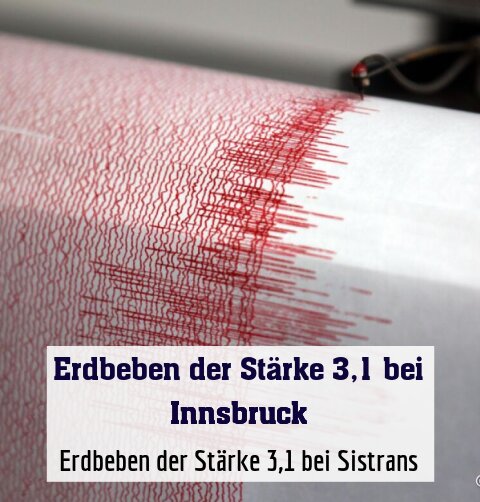 Erdbeben der Stärke 3,1 bei Sistrans