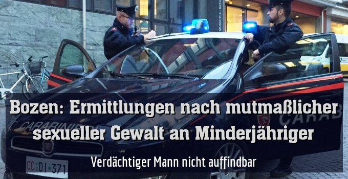 Verdächtiger Mann nicht auffindbar