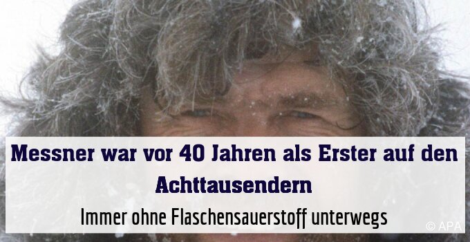Immer ohne Flaschensauerstoff unterwegs