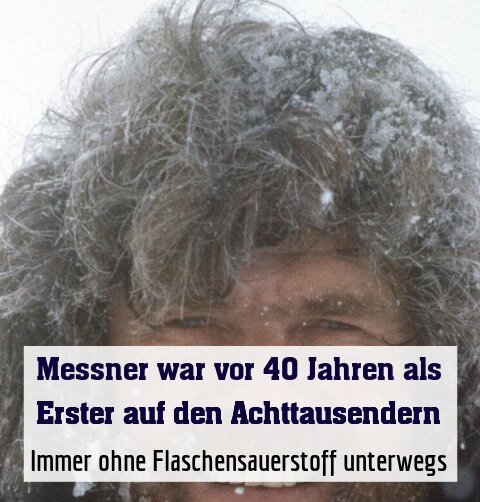 Immer ohne Flaschensauerstoff unterwegs