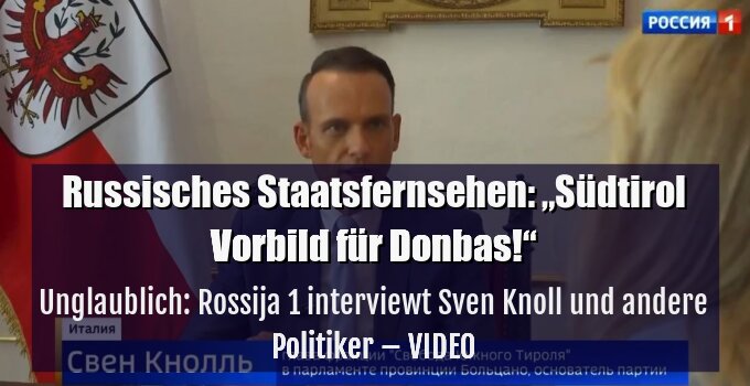 Unglaublich: Rossija 1 interviewt Sven Knoll und andere Politiker – VIDEO