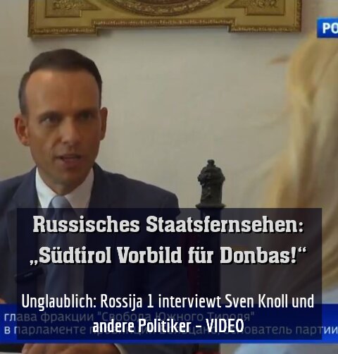 Unglaublich: Rossija 1 interviewt Sven Knoll und andere Politiker – VIDEO