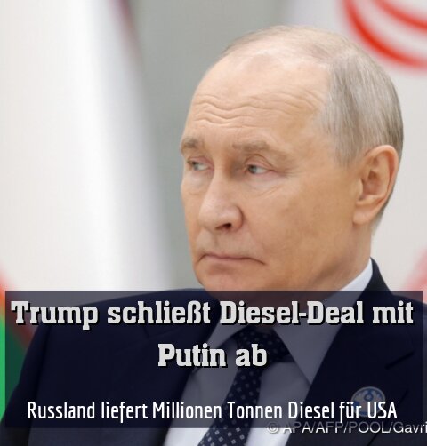 Russland liefert Millionen Tonnen Diesel für USA