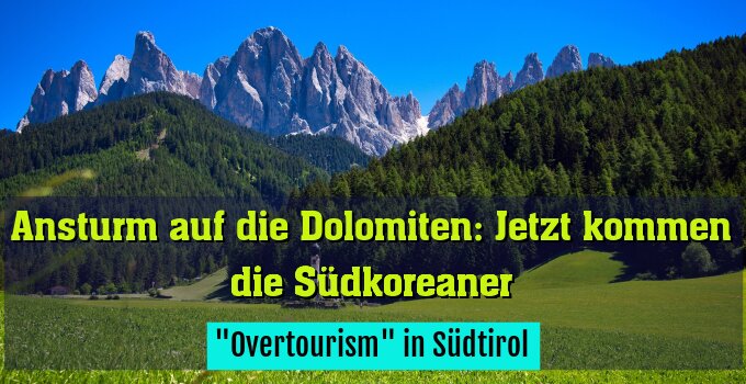 "Overtourism" in Südtirol