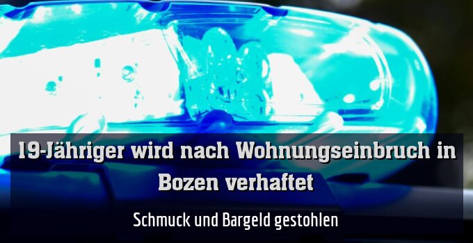 Schmuck und Bargeld gestohlen