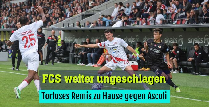 Torloses Remis zu Hause gegen Ascoli