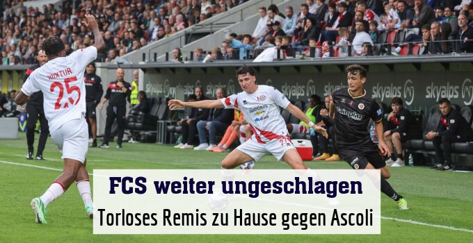 Torloses Remis zu Hause gegen Ascoli