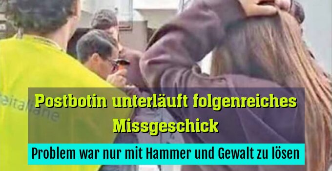 Problem war nur mit Hammer und Gewalt zu lösen