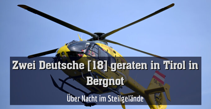 Über Nacht im Steilgelände