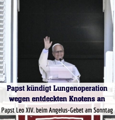Papst Leo XIV. beim Angelus-Gebet am Sonntag