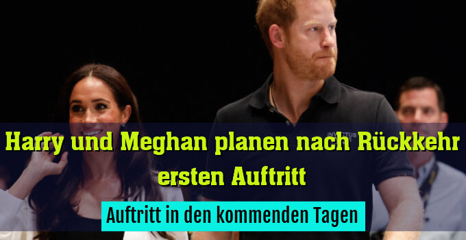 Auftritt in den kommenden Tagen