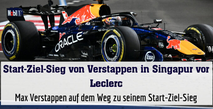 Max Verstappen auf dem Weg zu seinem Start-Ziel-Sieg