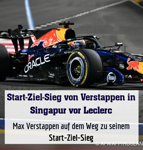 Max Verstappen auf dem Weg zu seinem Start-Ziel-Sieg