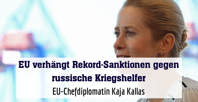 EU-Chefdiplomatin Kaja Kallas