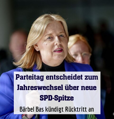 Bärbel Bas kündigt Rücktritt an