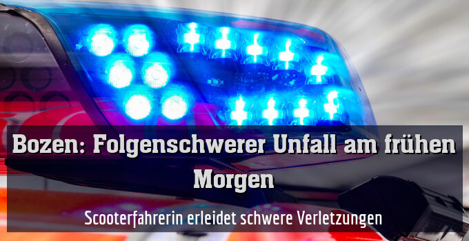 Scooterfahrerin erleidet schwere Verletzungen