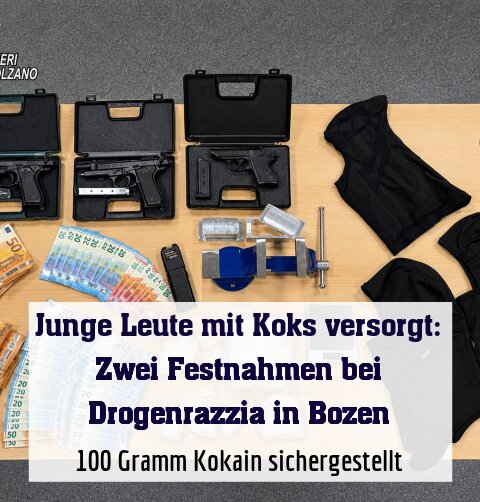 100 Gramm Kokain sichergestellt