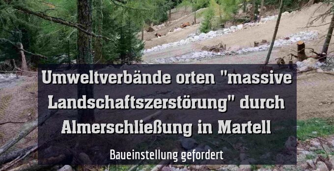 Baueinstellung gefordert