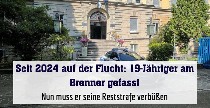 Nun muss er seine Reststrafe verbüßen