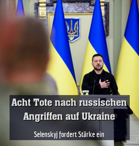 Selenskyj fordert Stärke ein