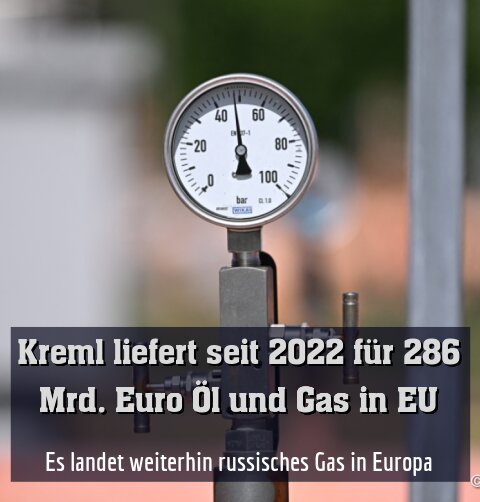 Es landet weiterhin russisches Gas in Europa