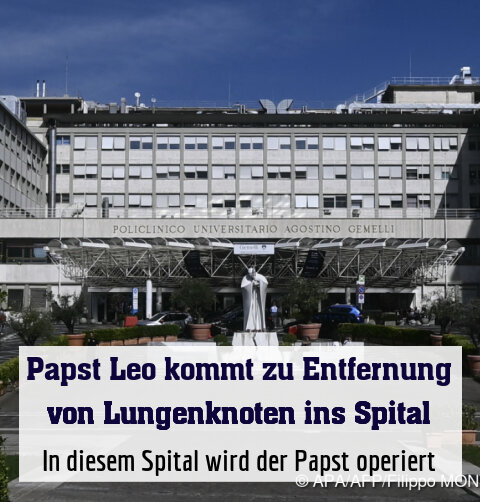 In diesem Spital wird der Papst operiert