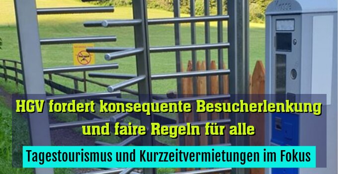 Tagestourismus und Kurzzeitvermietungen im Fokus